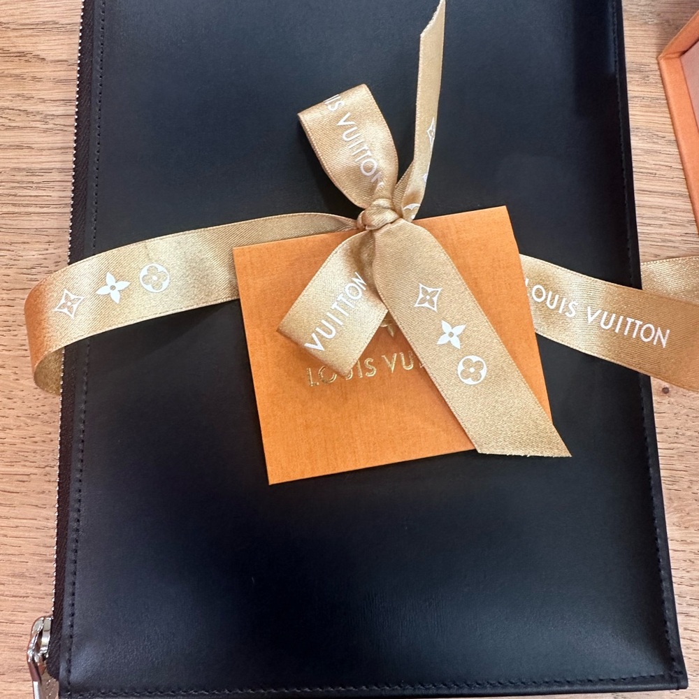 Louis Vuitton Cream Canvas Pouch